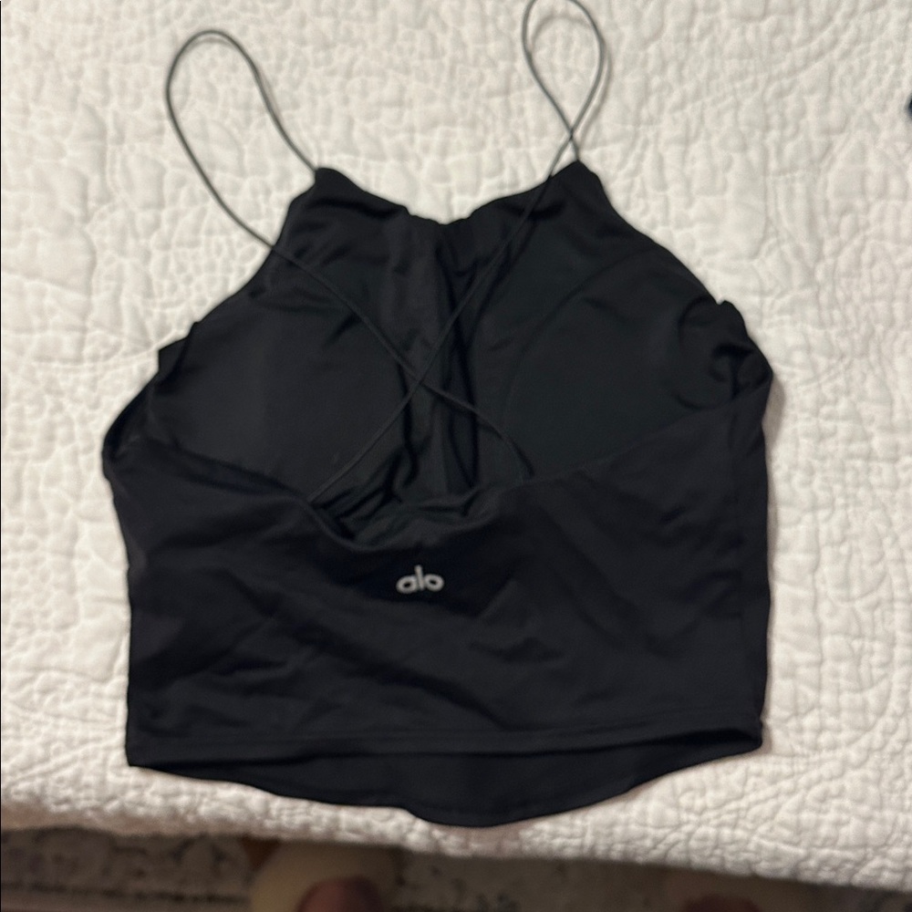 ALO Yoga Black Camisole Top - Picture 2 of 4